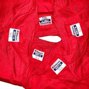 (Deadstock)  Vintage 1980s Hanes Beefy T Blank Pocket T-Shirts